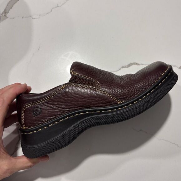 Born | Handcrafted Footwear Women’s Brown Pebbled Leather Slip on Loafers Size 6 - Picture 8 of 14